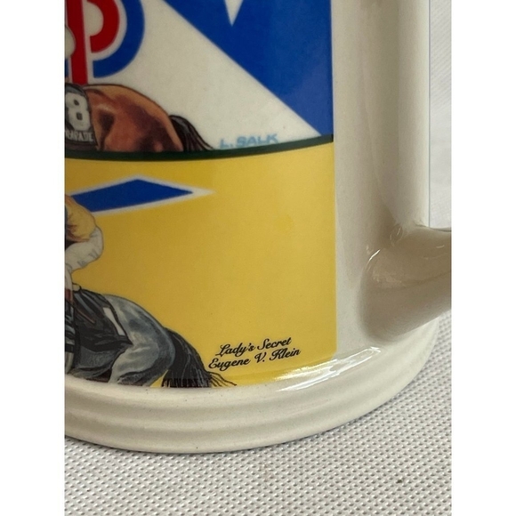 Vintage Mug 1996 Oak Tree Racing Association Santa Anita Park Stein Mug Tall Cup - Picture 6 of 6